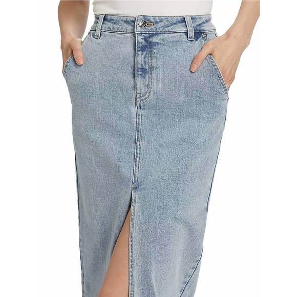 NEW GENERATION LOVE medina denim skirt in light blue - Picture 3 of 6